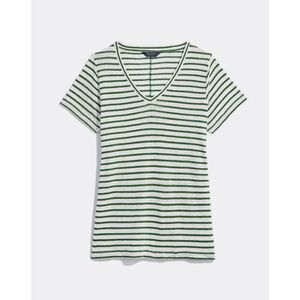 Vineyard vines linen striped tee size small